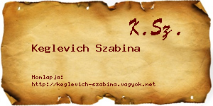 Keglevich Szabina névjegykártya
